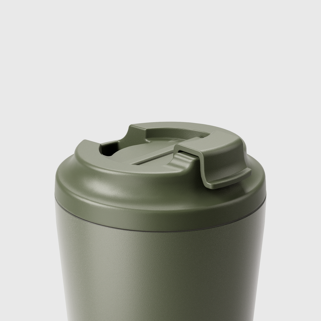 Piccolo Khaki Ceramic Travel Cup 4oz
