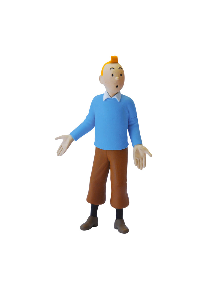 PVC FIGURINE: Tintin Blue Pullover 9cm