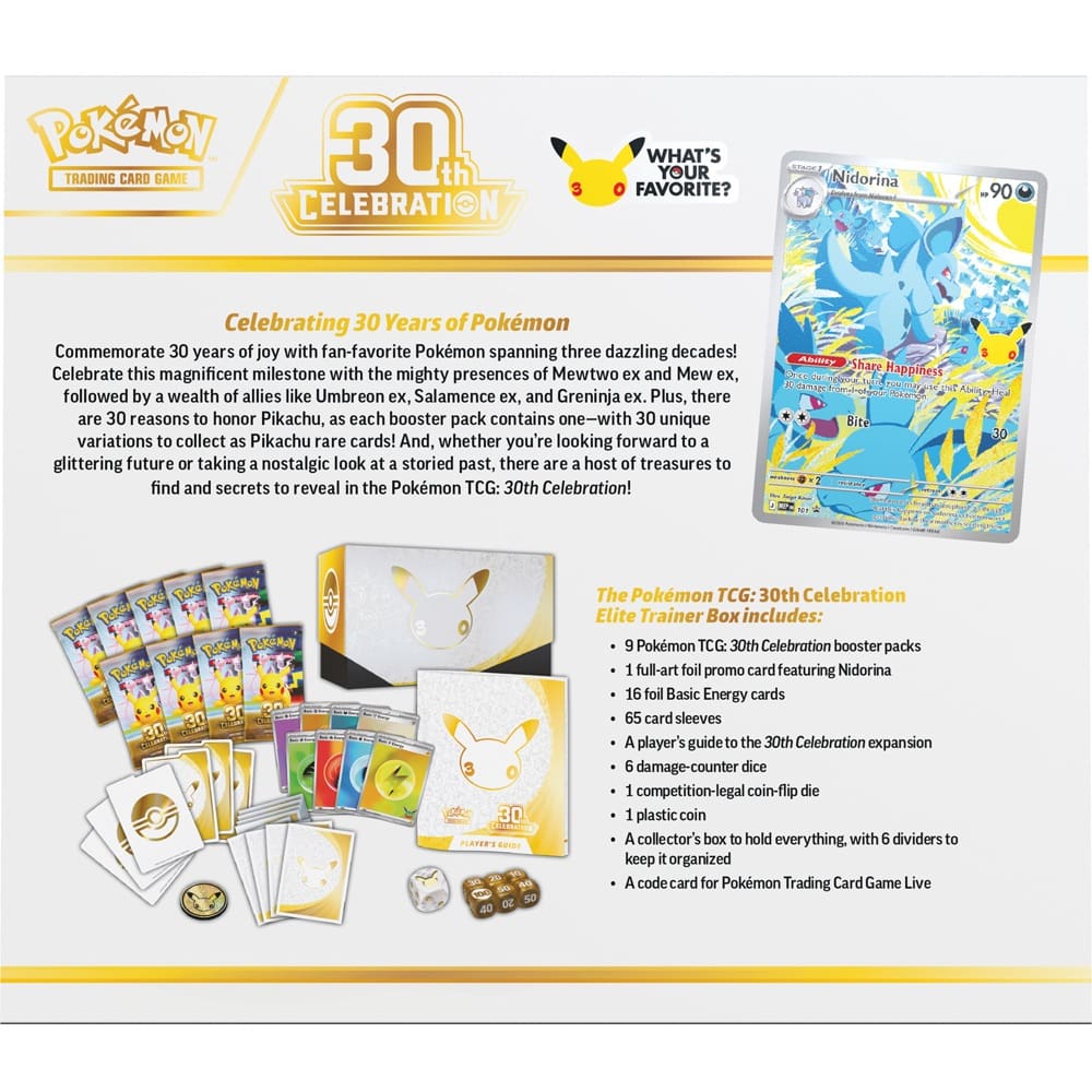 Pokemon Trading Card Game: 30th Celebration Elite Trainer Box