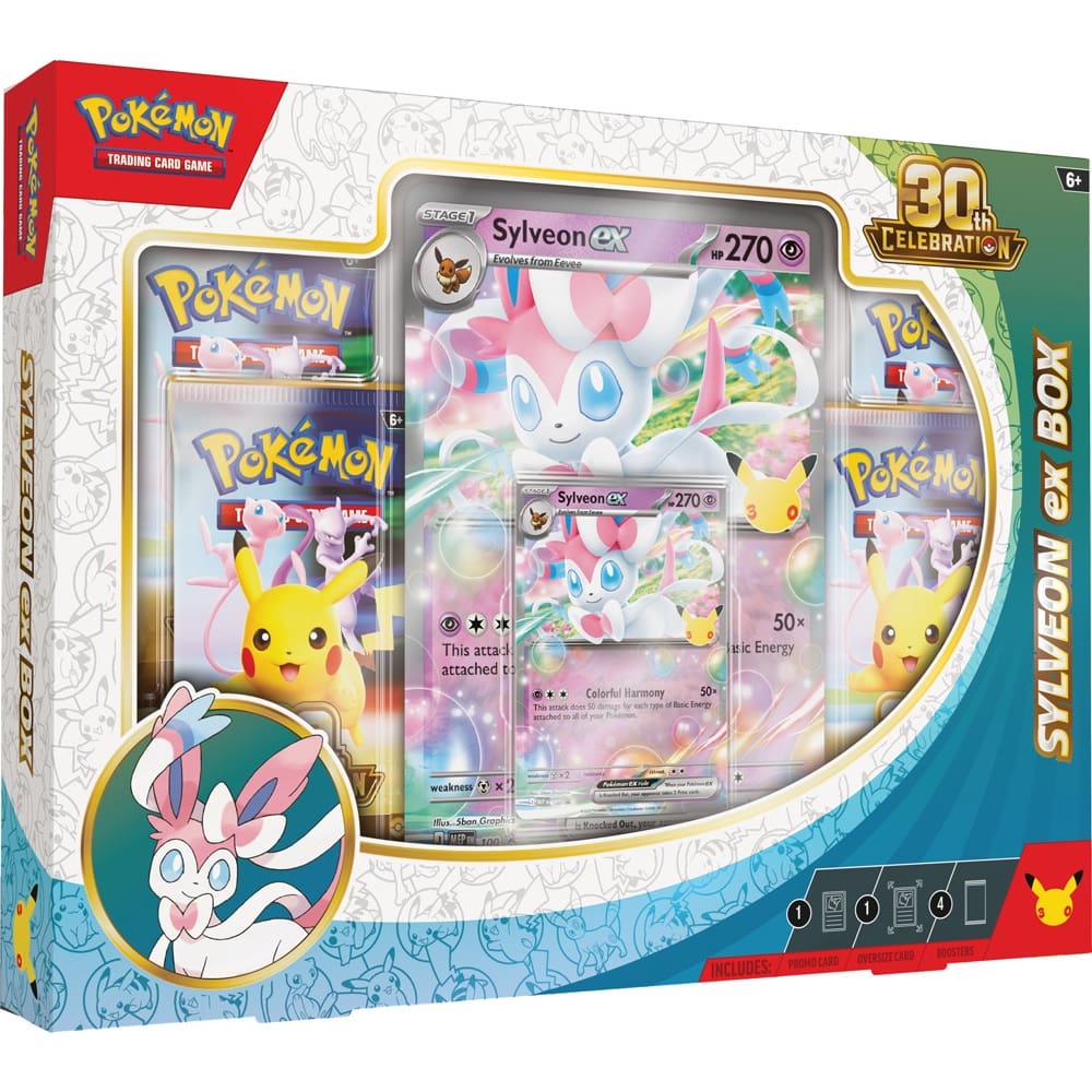 Pokemon Trading Card Game: 30th Celebration Sylveon Ex Box