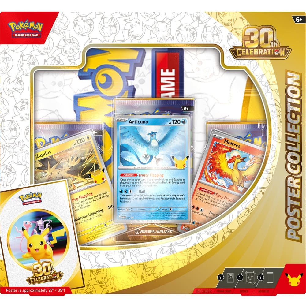 Pokemon Trading Card Game: 30th Celebration Poster Box