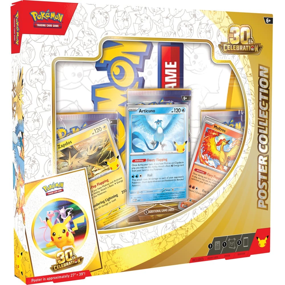Pokemon Trading Card Game: 30th Celebration Poster Box