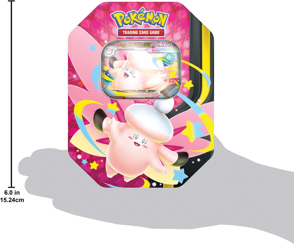 Pokémon TCG: Mega Moonlit Tin - Mega Clefable ex