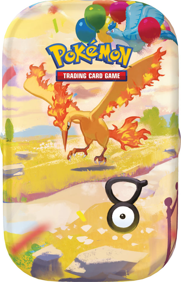 Pokémon TCG 30th Celebration Mini Tin Day Moltres design
