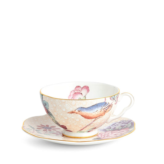 Wedgwood Cuckoo Peach Teacup & Saucer