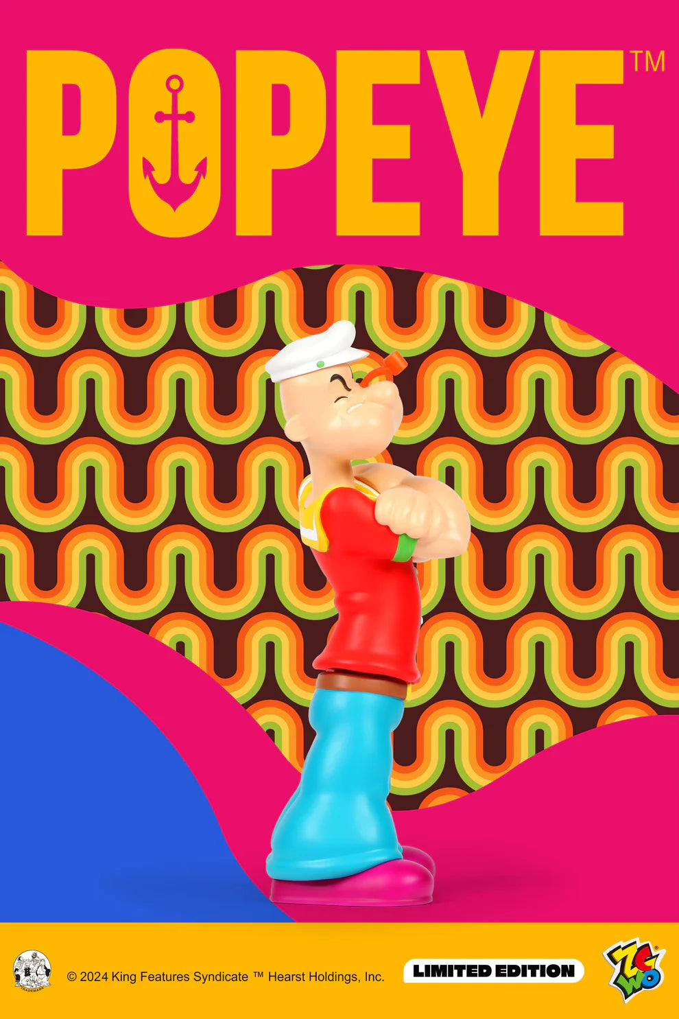 Space Age Popeye 90th Anniversary Vinyl Figure 26cm