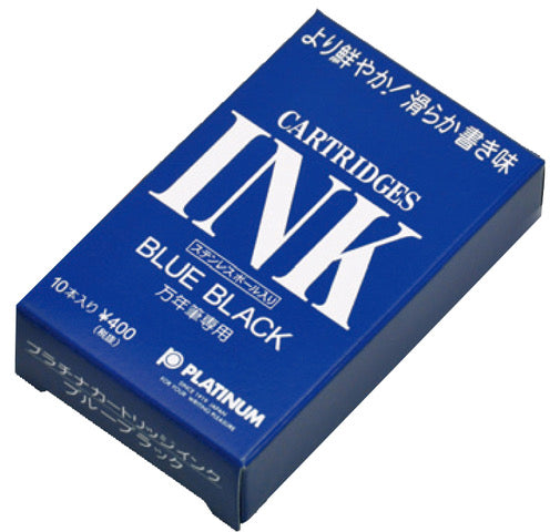 Blue Black Fountain Pen Dye Ink Cartridges 10 pack