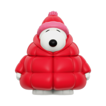 Peanuts - Snoopy in Puffy Red Coat Fun! Fun! Figure