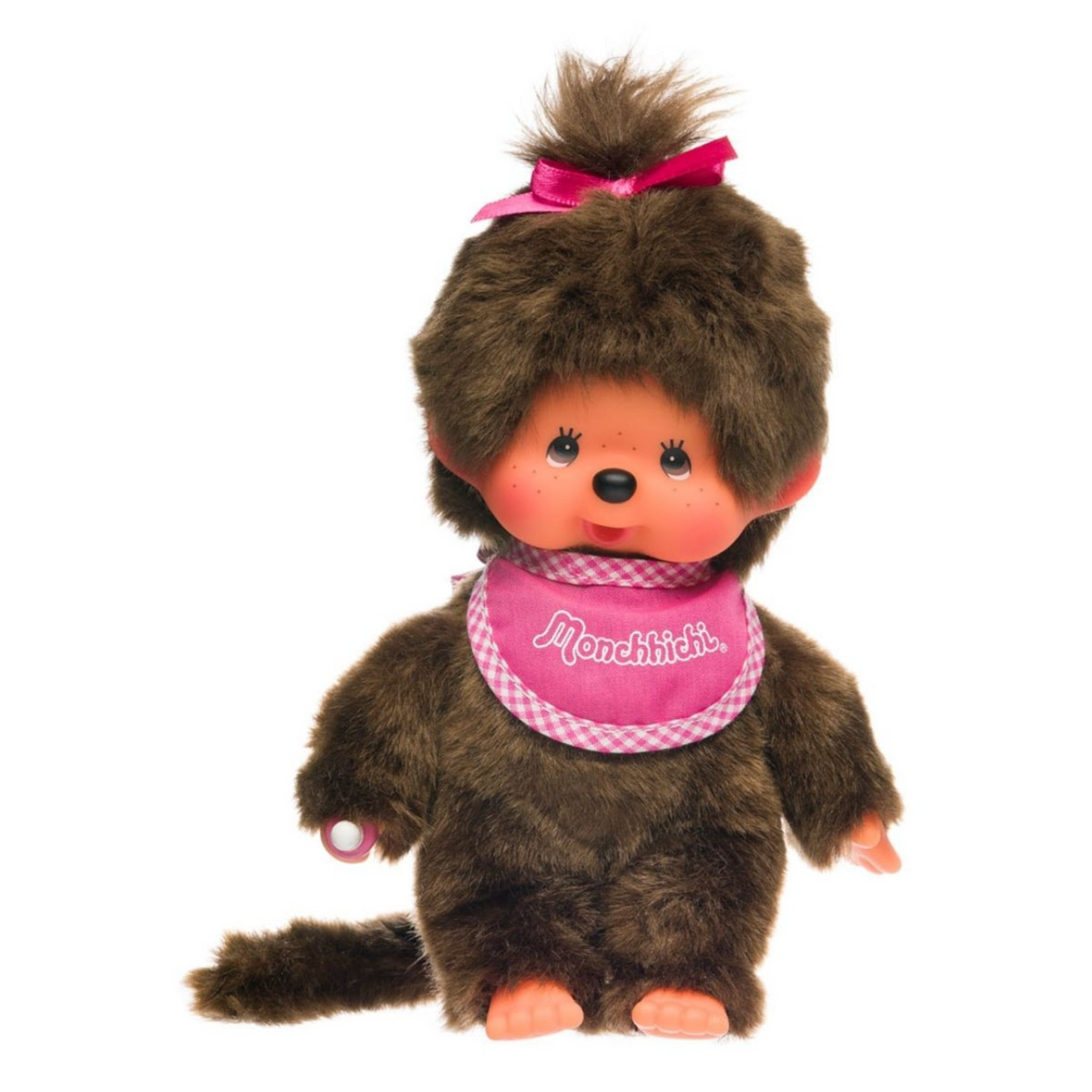 Monchhichi Classic Pink Bib Girl Plush Doll - 20 cm - product view 2