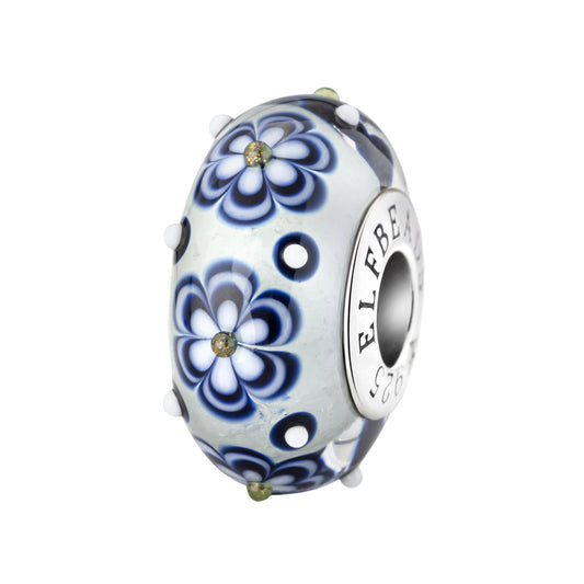Snowflake Roses Starlight bead