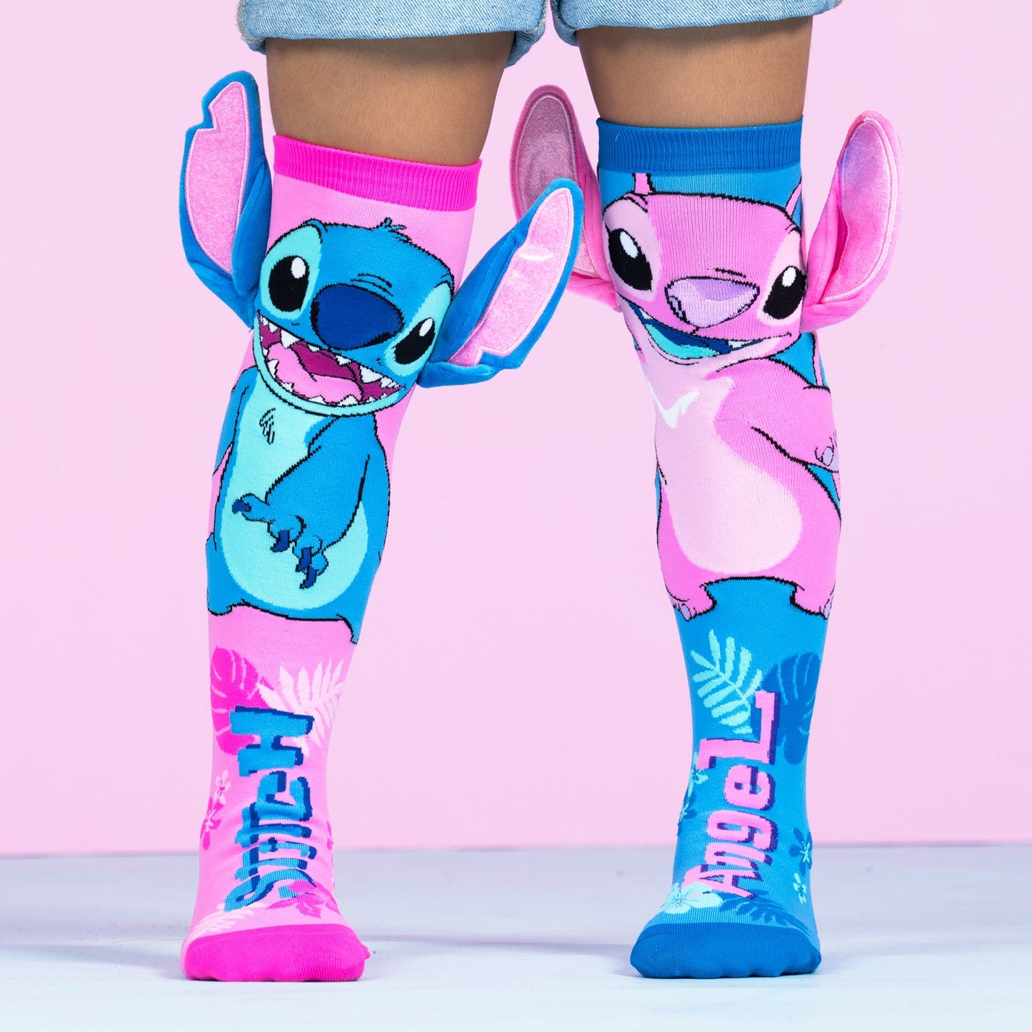 Stitch Socks Pink/Blue Socks Age 6–99