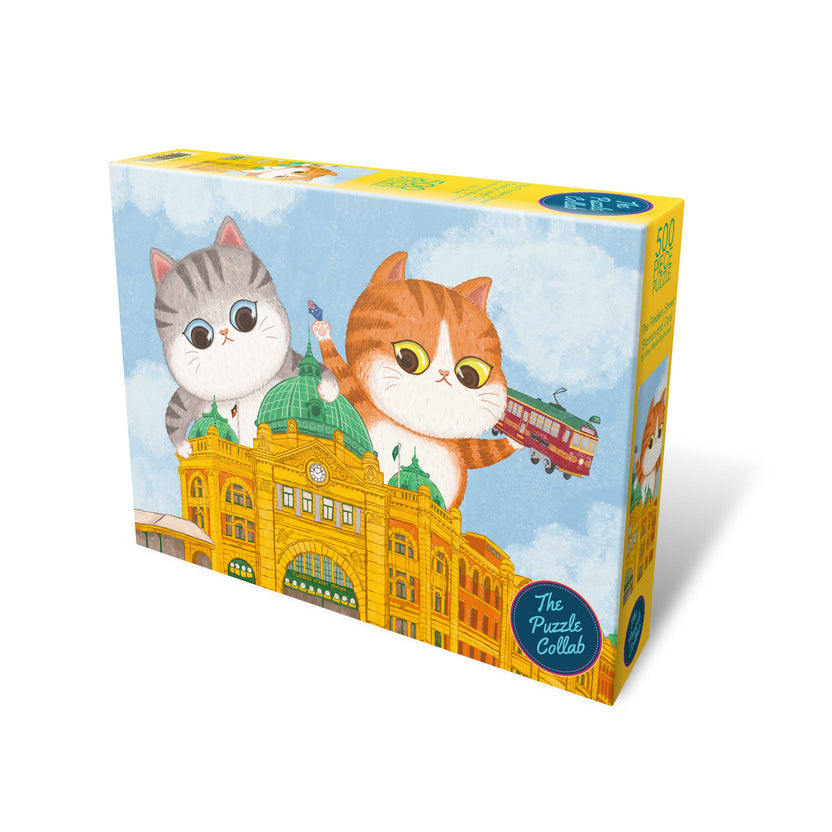 Flinders Street Station and Cats 500-Piece Puzzle