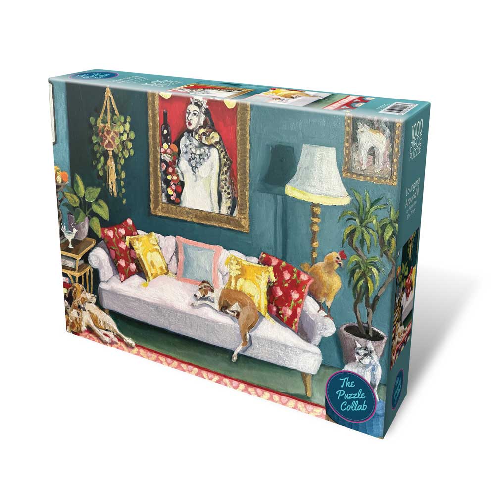 Lounging Around II 1000 piece puzzle box by Petra Pinn