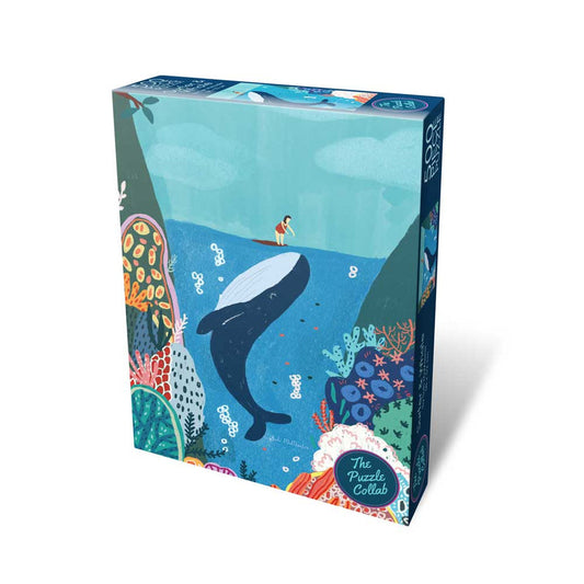 Surfer and Whale 500-Piece Puzzle
