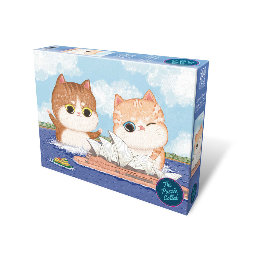 Sydney Opera House and Cats 500-Piece Puzzle