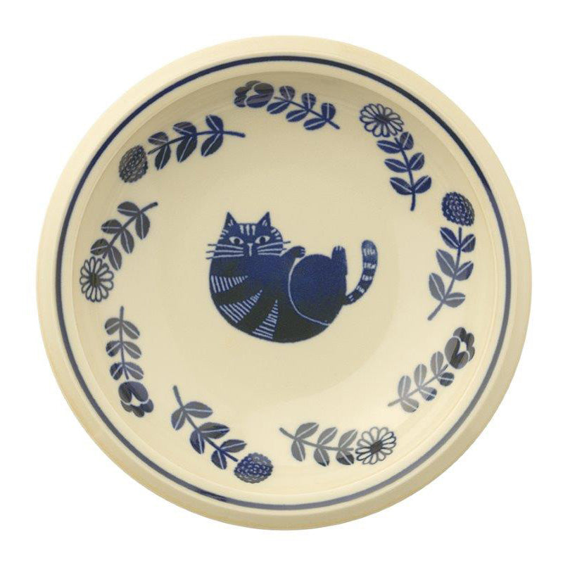 Fika Curry and Pasta Plate Navy 22cm top view