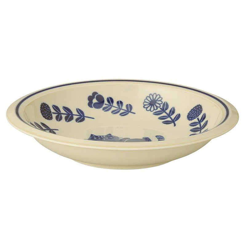 Fika Curry and Pasta Plate Navy 22cm side view