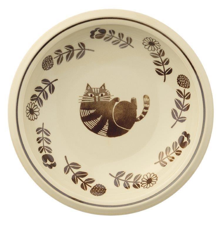 Fika Curry and Pasta Plate Brown 22cm top view