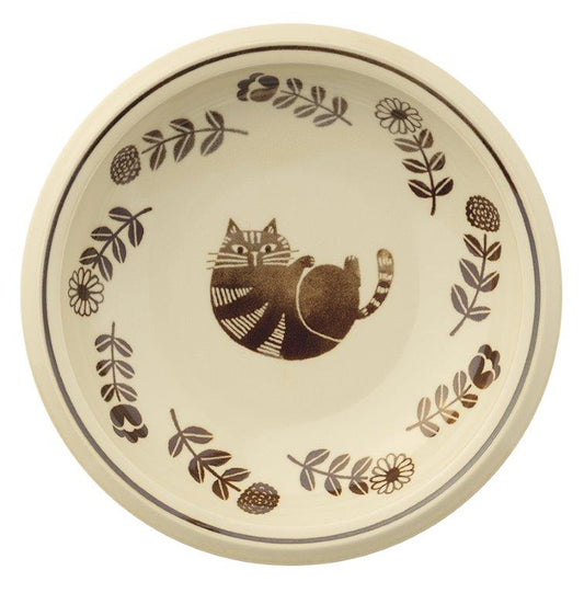 Fika Curry and Pasta Plate Brown 22cm top view