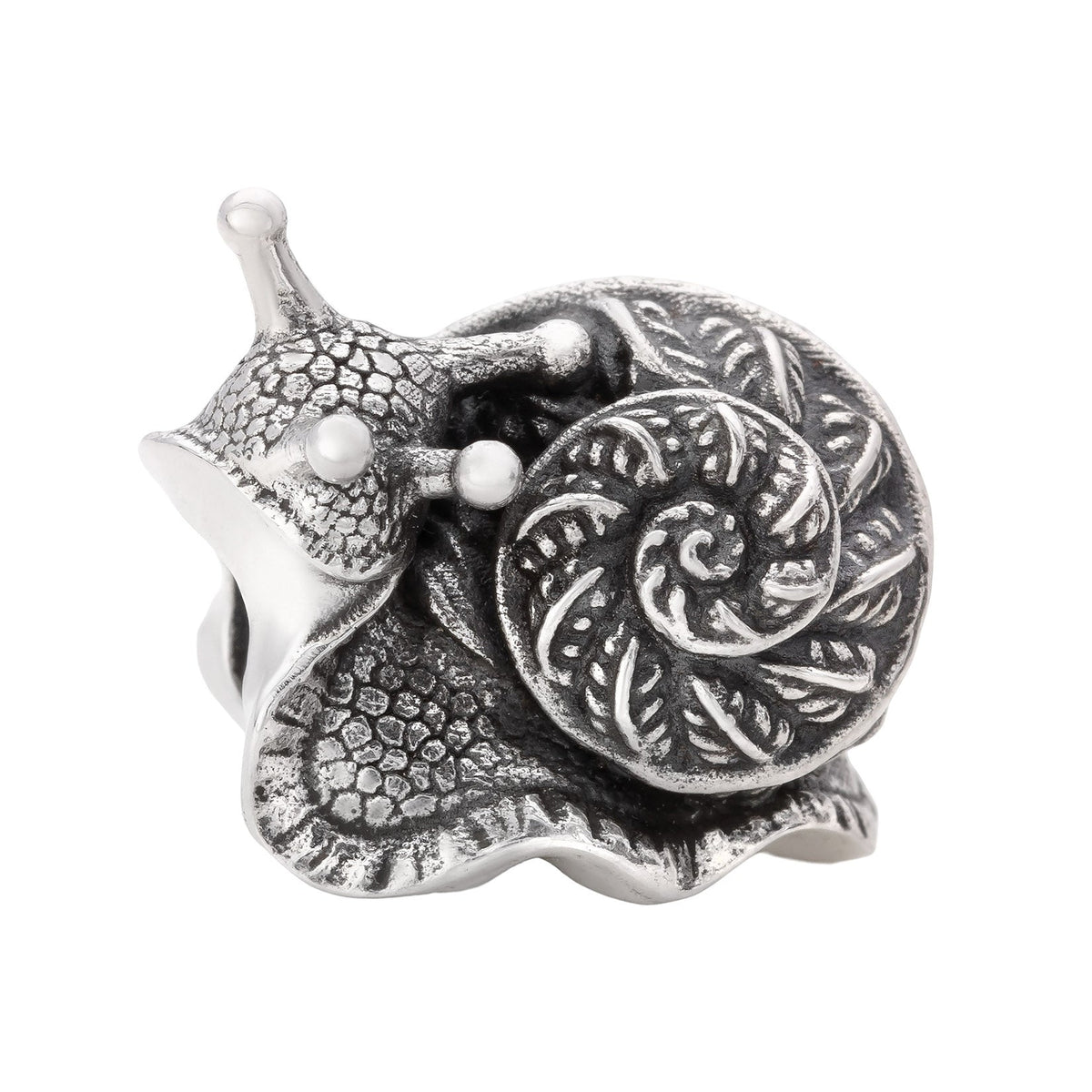 The Fern Snail Guardian bead
