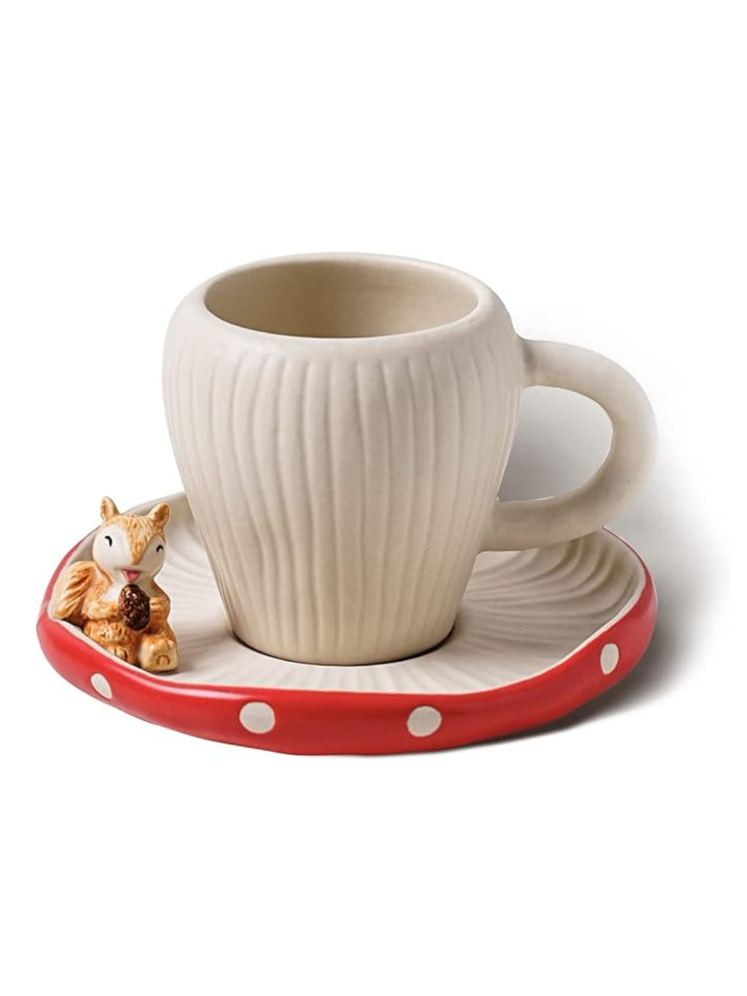 Mushroom Mug with Saucer