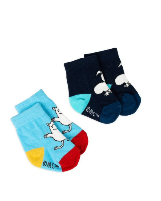 Baby Double Pack Moomintroll Socks