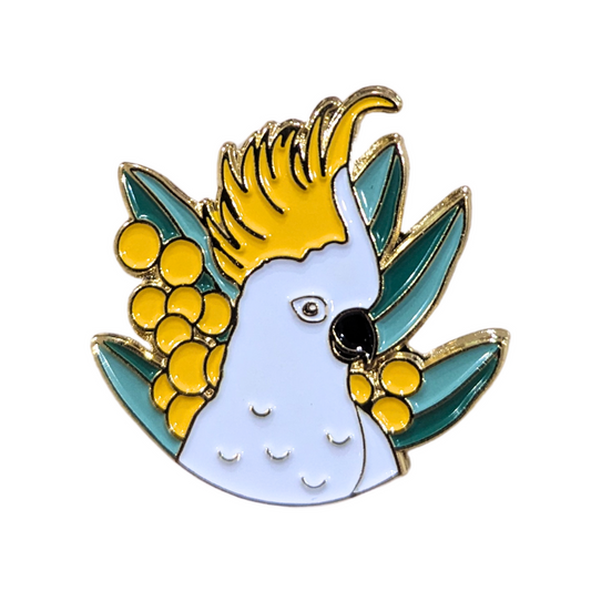Cockatoo Enamel Pin
