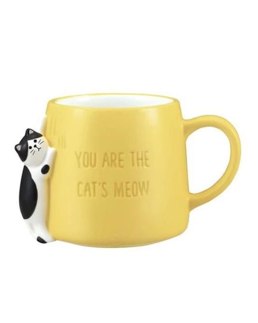Decole Happy cat day mug - Yellow
