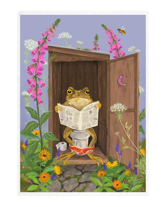 Art Print - Toilet Toad (A3)