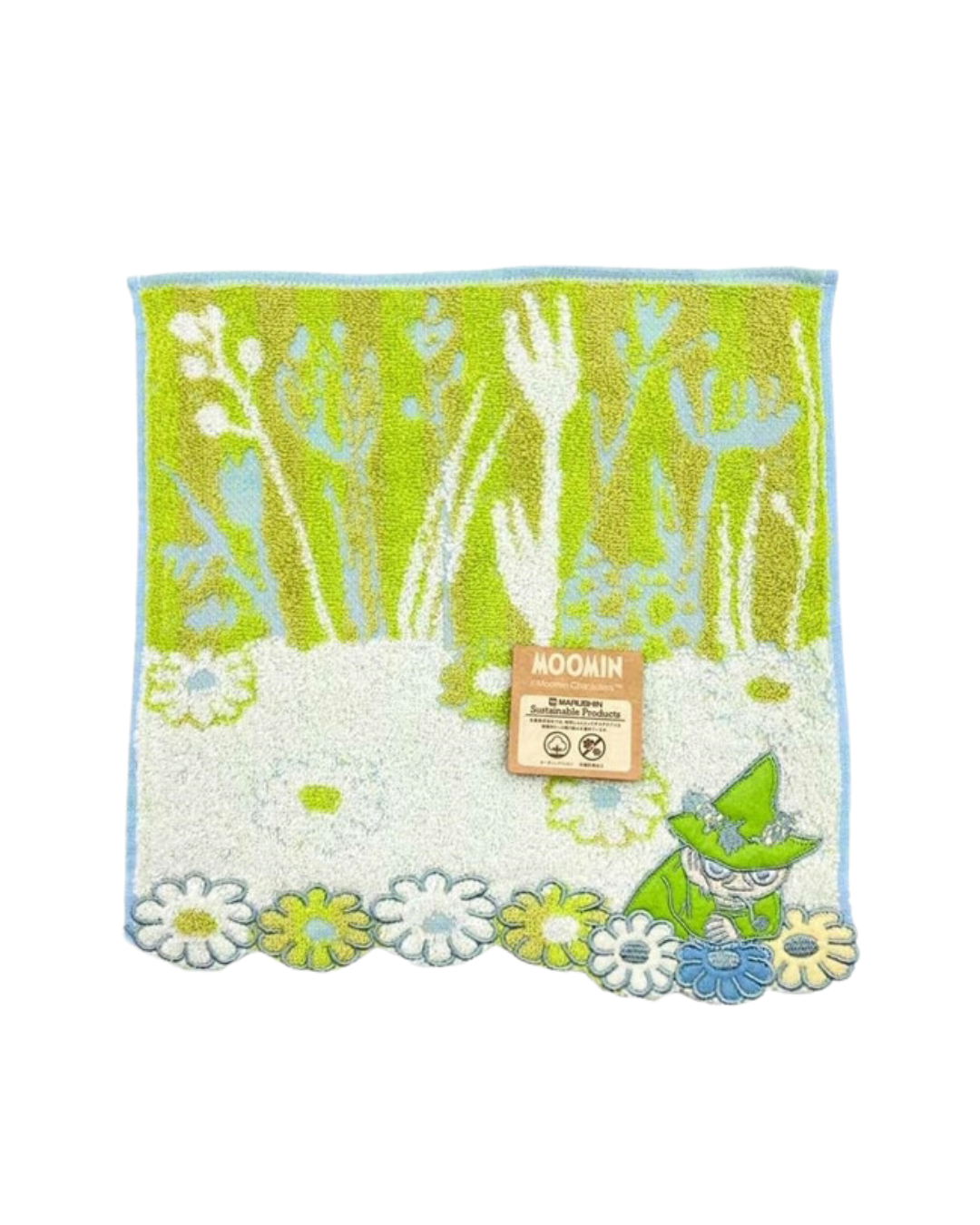Moomin Green Field Mini Towel Handkerchief