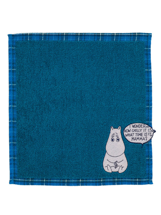 Moomin Jacquard Navy Mini Towel Handkerchief