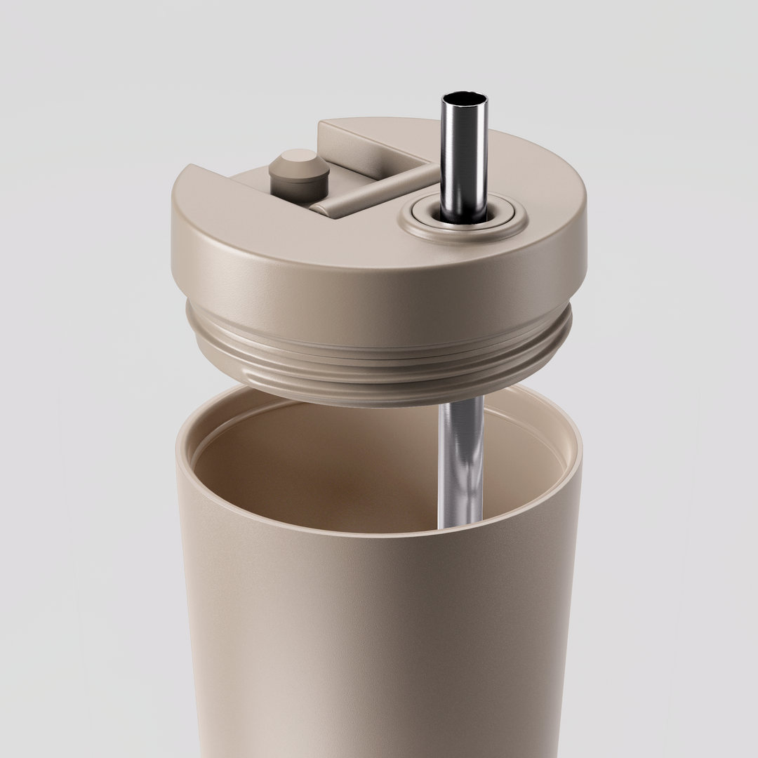 Venti Oat Ceramic Tumbler 600ml