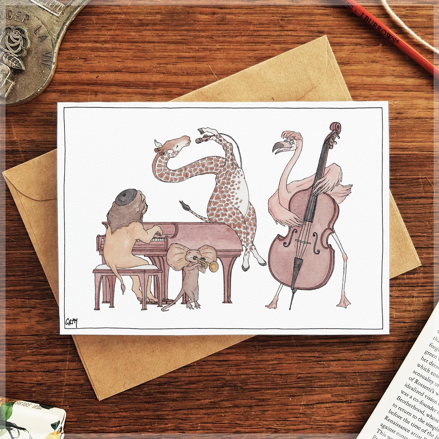 Jazz Swingers Greeting Card