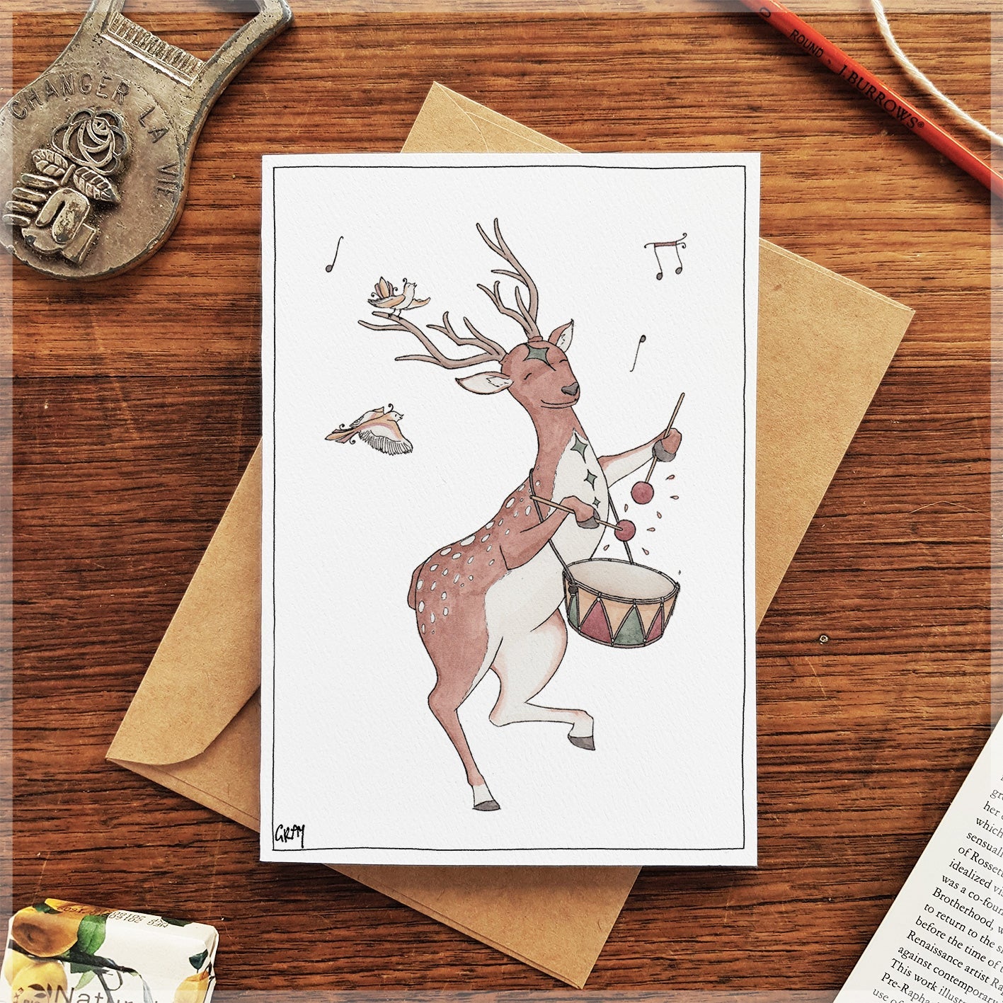 Reindeer Greeting Card