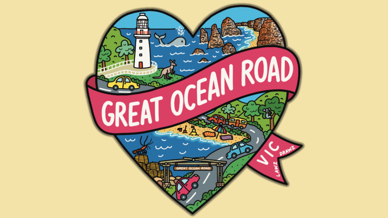 Great Ocean Road Magnet