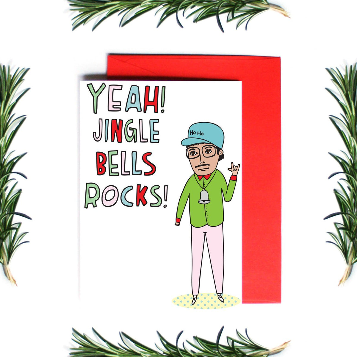 Yeah! Jingle Bells Rocks! Christmas Card