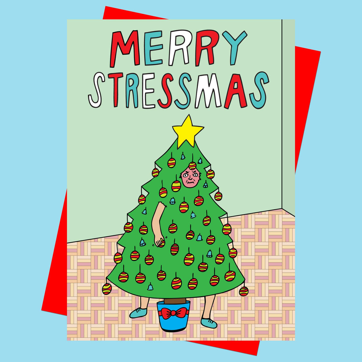 Merry Stressmas Christmas Card