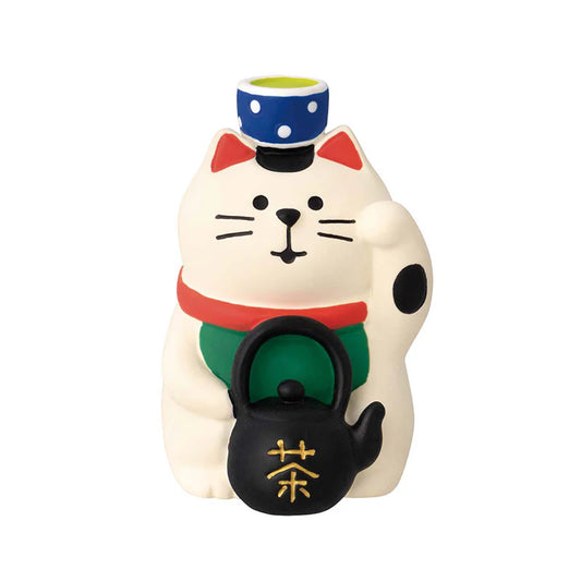 Japanese Green Tea Shop - Lucky Cat Concombre Figurine