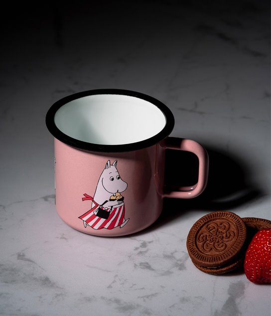 Moominmamma Pink Enamel Mug 370ml - view 4