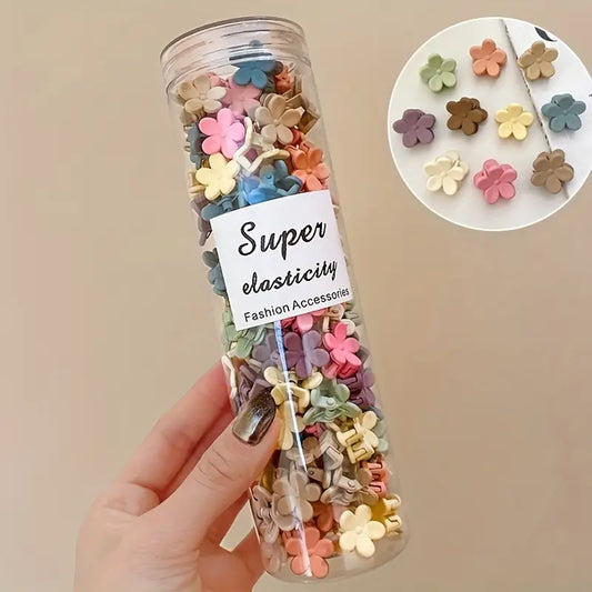 Cute Mini Hair Clips Set – flowers