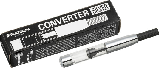 Silver Fountain Pen Converter 700A with packaging