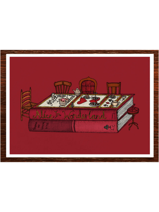 Alice in Wonderland – Book Artwork (A5) - Mu Shop