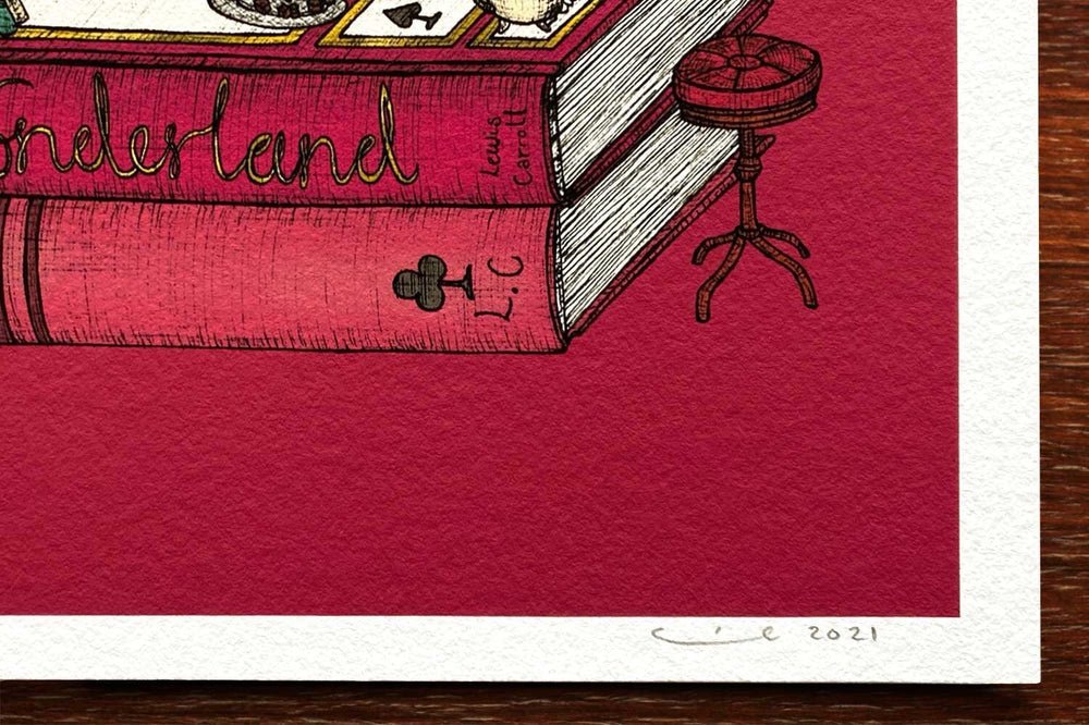 Alice in Wonderland – Book Artwork (A5) - Mu Shop