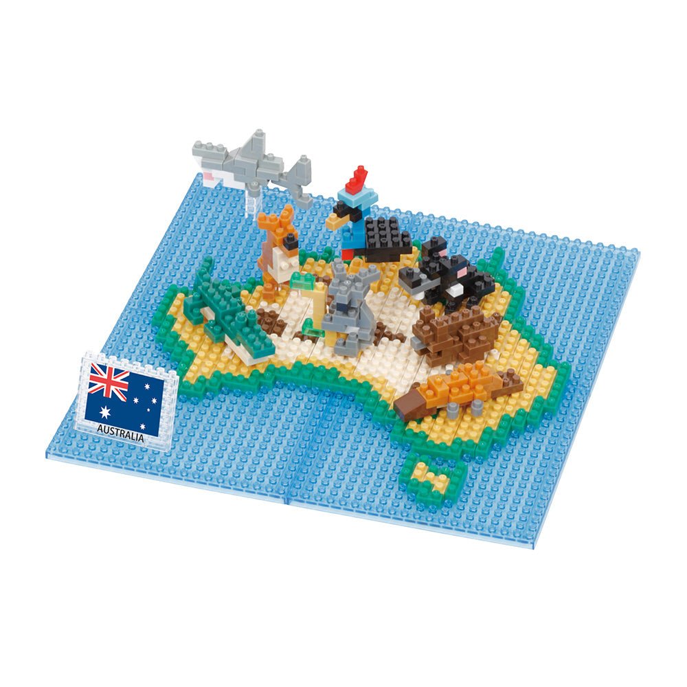 Animals of Australia on Map - Mu Shop