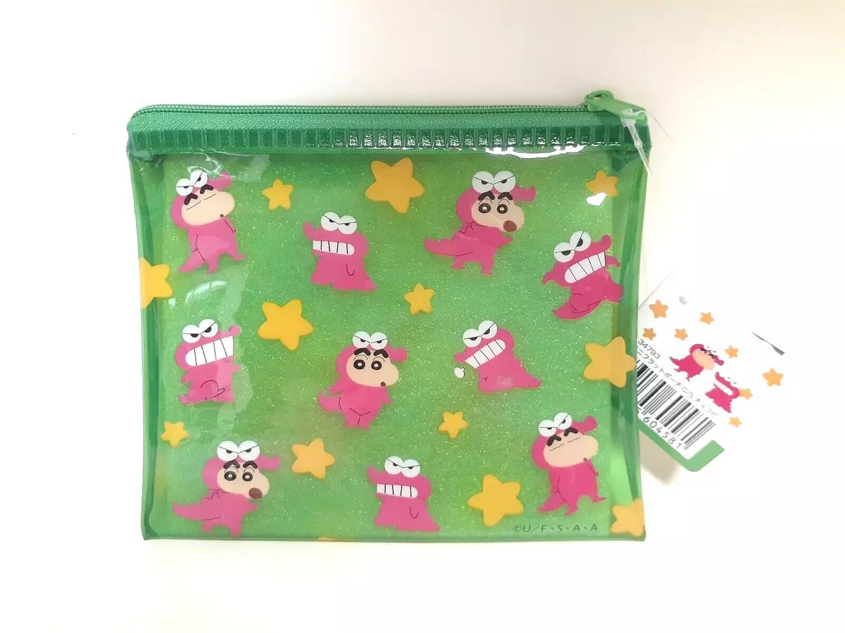 Anime Crayon Shin - Chan Chocobi Flat Zipper Pouch - Mu Shop