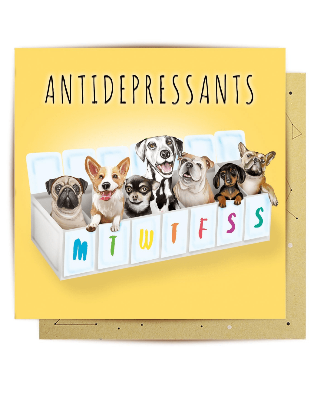 Antidepressants greeting card - Mu Shop