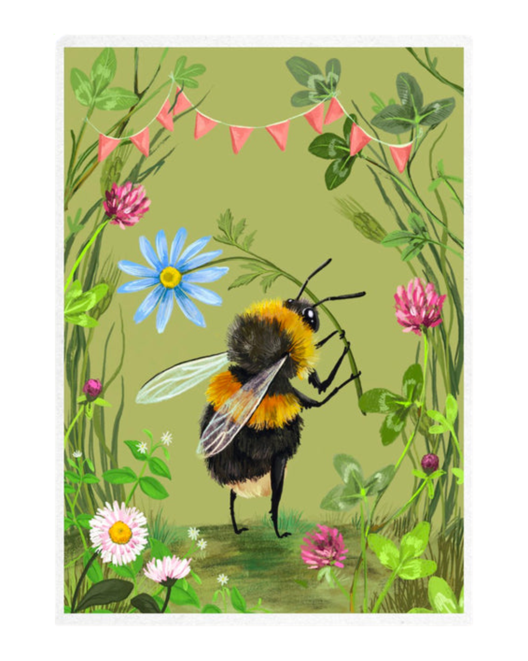 Art Print - Bumblebee - wall art (A4) - Mu Shop