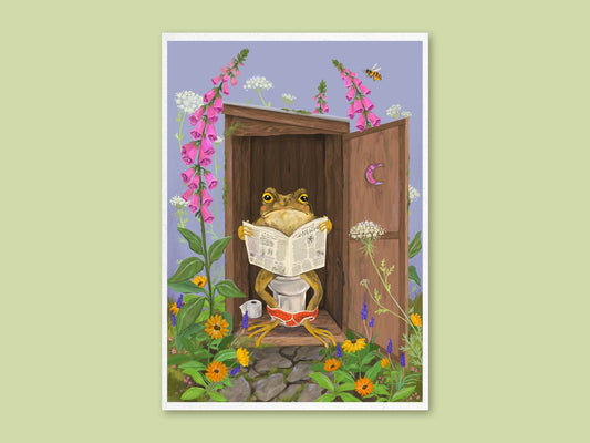 Art Print - Toilet Toad (A5) - Mu Shop