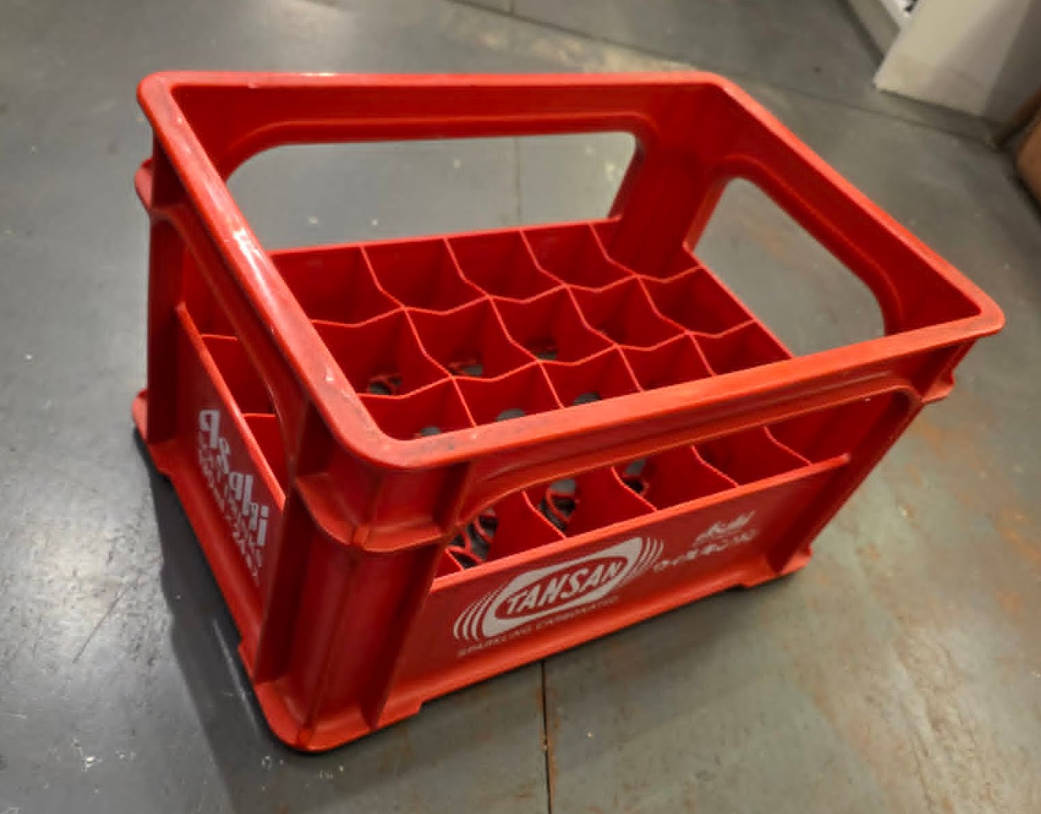Asahi Tansan Sparkling Bottle Crate - Red H:22cm - Mu Shop