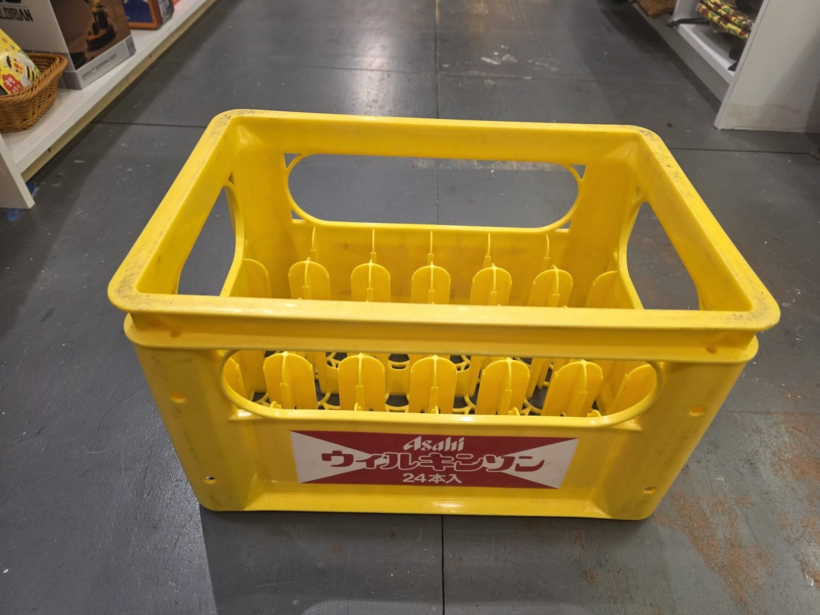 Asahi Wilkinson Sparkling Bottle Crate - Yellow H:24cm - Mu Shop